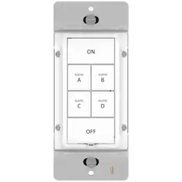 Insteon - 6 Button Smart Dimmer Keypad - White