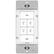 Front. INSTEON - 6-Button Dimmer Keypad - White.
