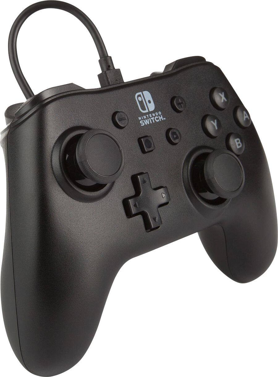 Angle. PowerA - Wired Controller for Nintendo Switch - Black.