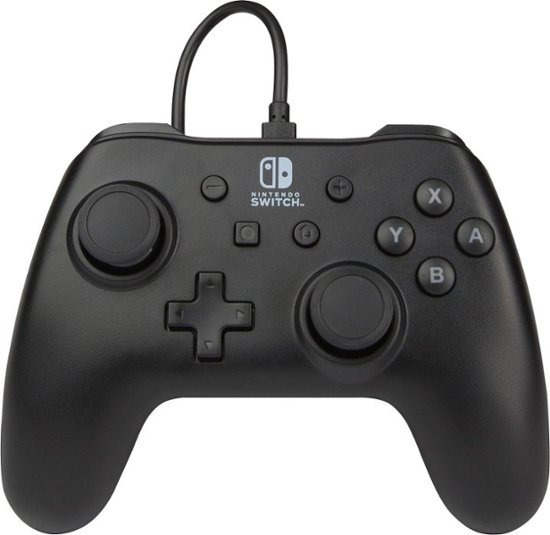 Front Zoom. PowerA - Wired Controller for Nintendo Switch - Black.