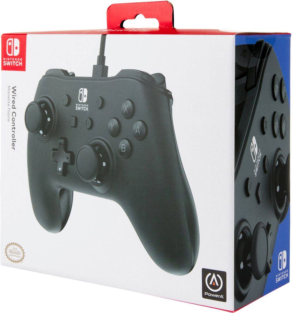 Alt View 17. PowerA - Wired Controller for Nintendo Switch - Black.