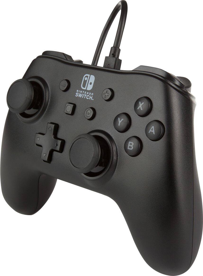 Left. PowerA - Wired Controller for Nintendo Switch - Black.