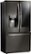 Angle Zoom. LG - 21.9 Cu. Ft. French Door-in-Door Counter-Depth Refrigerator - Black stainless steel.
