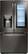 Alt View 16. LG - 21.9 Cu. Ft. French Door-in-Door Counter-Depth Smart Refrigerator with InstaView - Black Stainless Steel.
