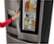 Alt View Zoom 34. LG - 21.9 Cu. Ft. French Door-in-Door Counter-Depth Refrigerator - Black stainless steel.