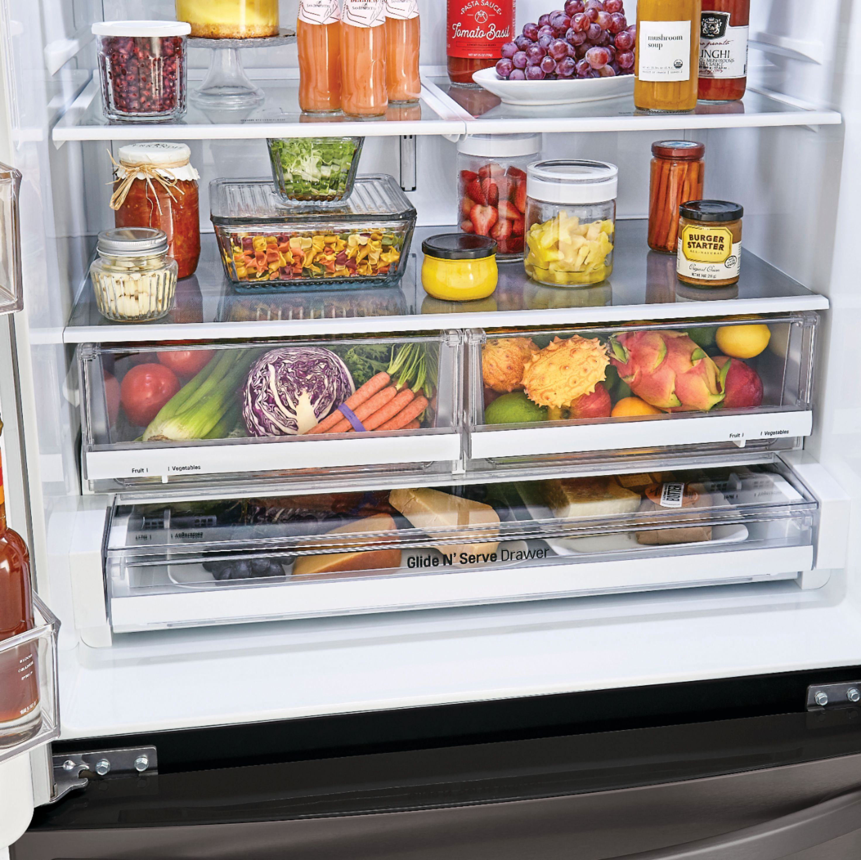 Best Buy: LG 26 Cu. Ft. French Door-in-Door Smart Refrigerator with ...