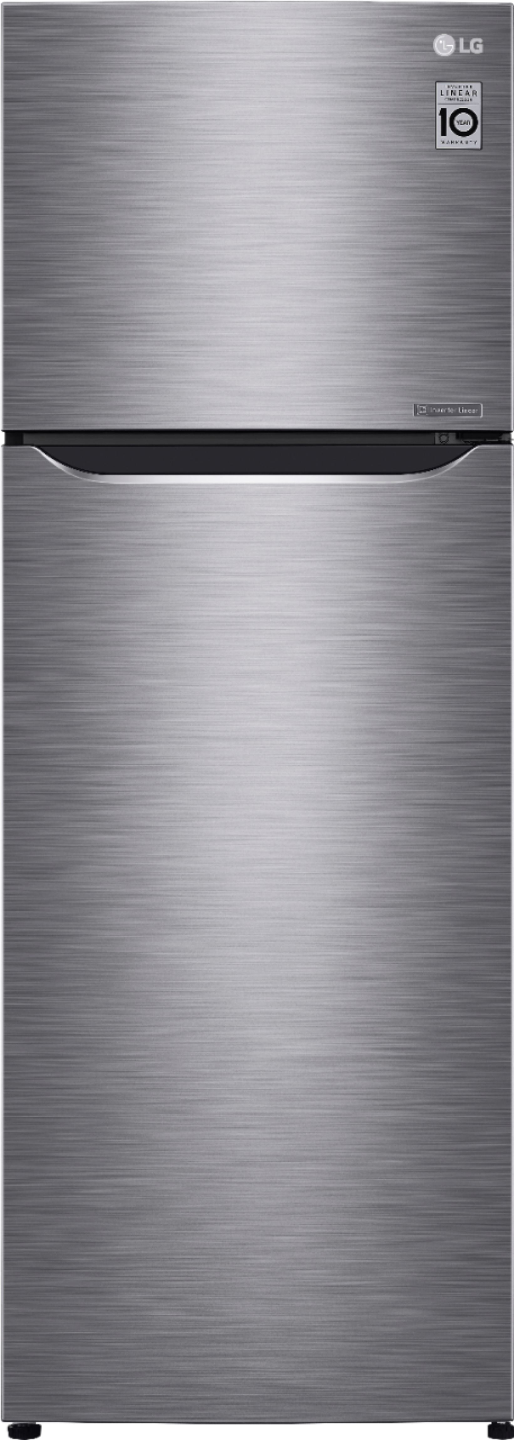 LG – 11.1 Cu. Ft. Top-Freezer Refrigerator – Platinum Silver