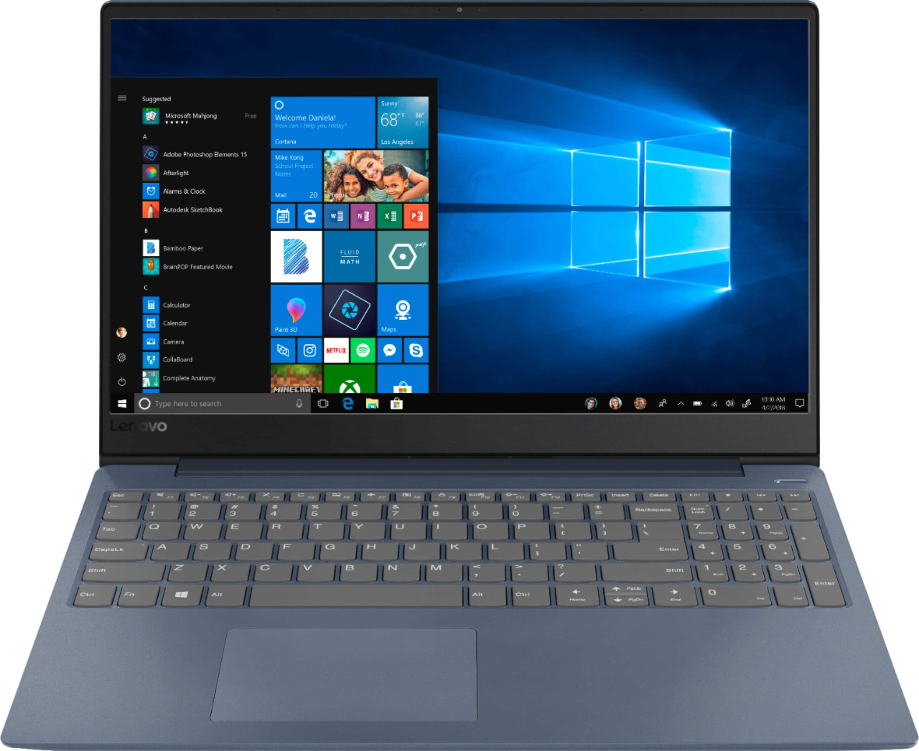 Lenovo - IdeaPad 330S 15.6" Laptop - Intel Core i3 - 4GB Memory - 128GB Solid State Drive - Midnight Blue