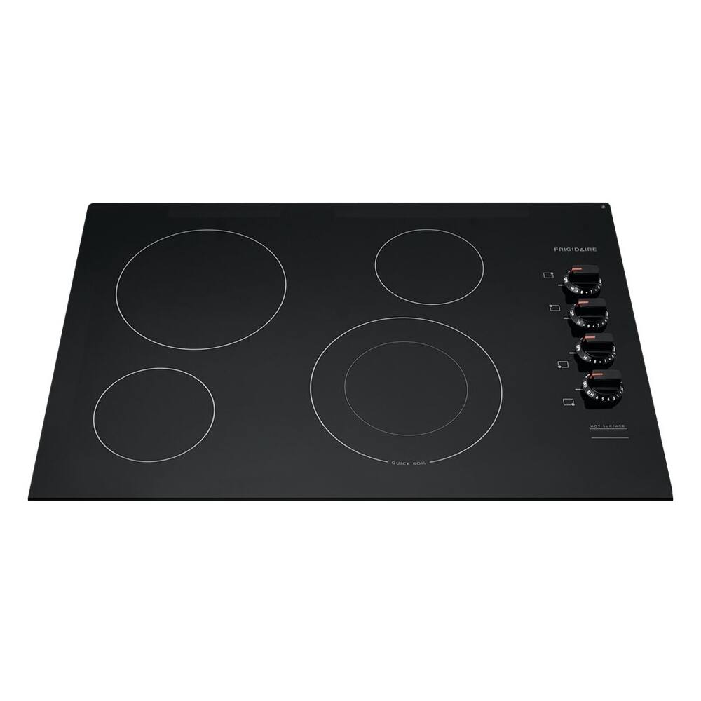 Front. Frigidaire - 30" Electric Cooktop - Black.