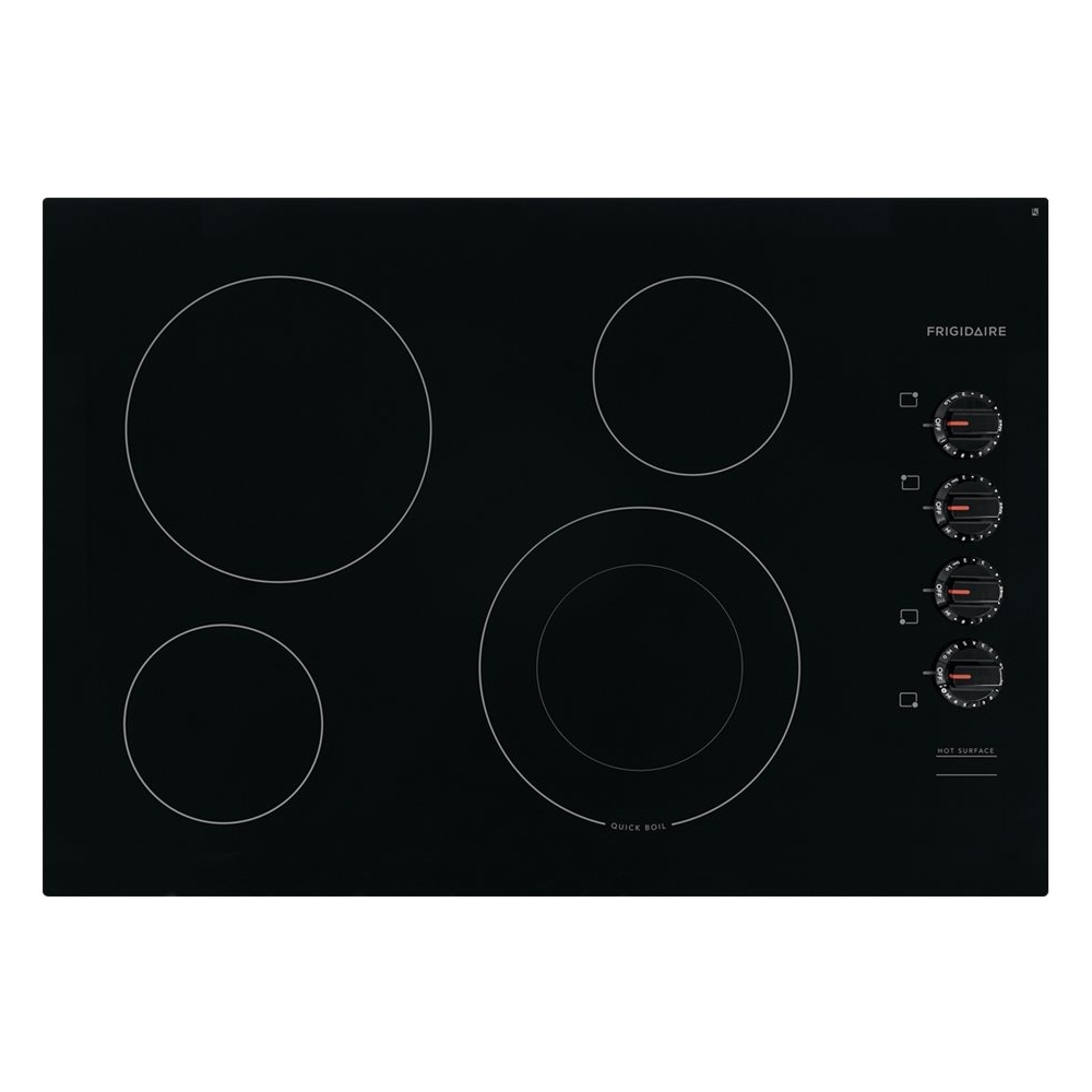 Alt View 12. Frigidaire - 30" Electric Cooktop - Black.