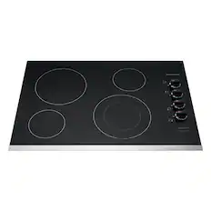 Front. Frigidaire - 30" Electric Cooktop - Black.