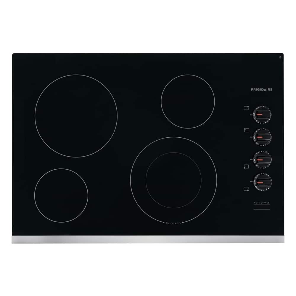 Alt View 13. Frigidaire - 30" Electric Cooktop - Black.