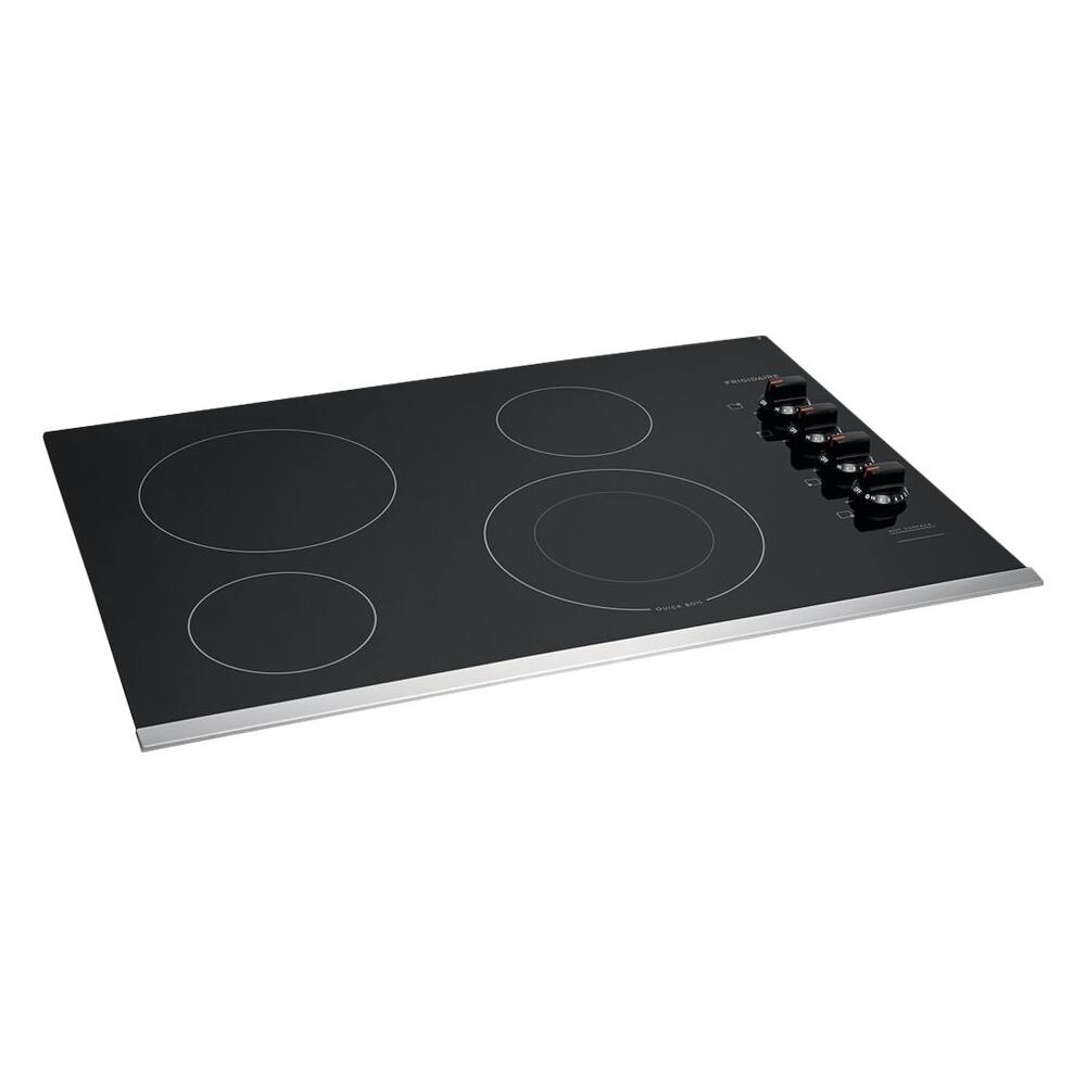 Left. Frigidaire - 30" Electric Cooktop - Black.