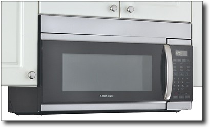 Best Buy: Samsung 1.7 Cu. Ft. SLIM FRY Over-the-Range Convection Microwave  Stainless steel MC17F808KDT