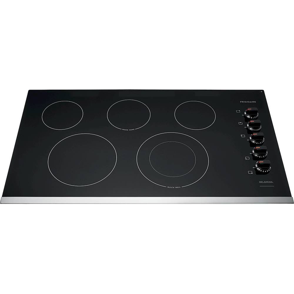Frigidaire - 36" Electric Cooktop - Black - Front_Zoom