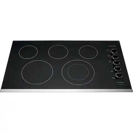 Front. Frigidaire - 36" Electric Cooktop - Black.