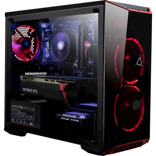 Rent to own CLX - SET Gaming Desktop - AMD Ryzen 5 2600 - 16GB Memory - NVIDIA GeForce RTX 2060 - 1TB HDD + 120GB SSD - Black/Red