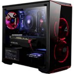 Front Zoom. CLX - SET Gaming Desktop - AMD Ryzen 5 2600 - 16GB Memory - NVIDIA GeForce RTX 2060 - 1TB HDD + 120GB SSD - Black/Red.