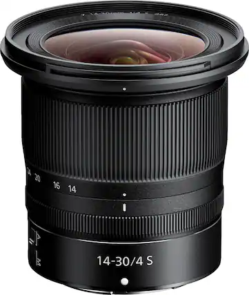 Front. Nikon - NIKKOR Z 14-30mm f/4.0 S Zoom Lens for Nikon Z Cameras - Black.