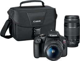 Canon - EOS Rebel T7 DSLR Video Two Lens Kit with EF-S 18-55mm and EF 75-300mm Lenses - Front_Zoom