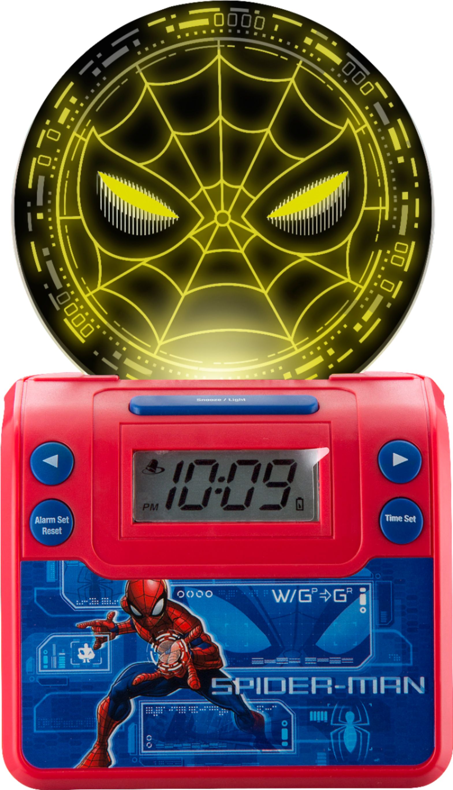 eKids - Marvel Spider-Man Alarm Clock - Red