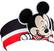 Angle. eKids - Disney Junior Mickey Wired Headphones - White/Red/Black.