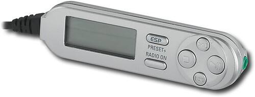 Remote Standard. Audiophase - Portable CD Player with FM Digital Tuner - Silver/Blue.