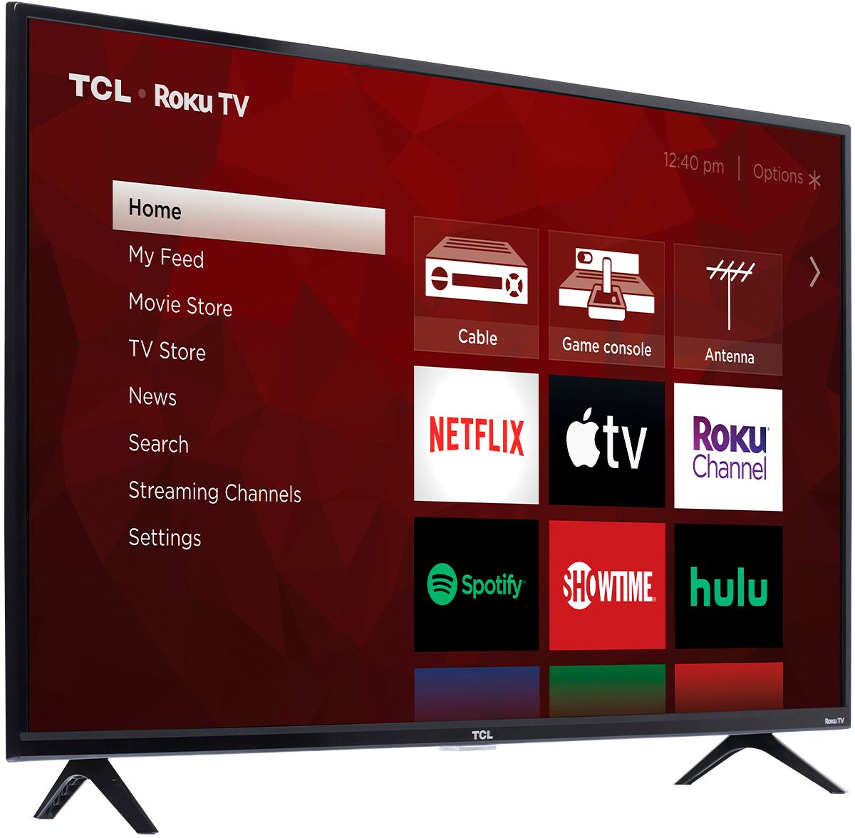 Angle View: TCL - 65" Class 4 Series LED 4K UHD Smart Roku TV