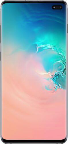 UPC 887276308494 product image for Samsung - Galaxy S10+ with 128GB Memory Cell Phone (Unlocked) Prism - White | upcitemdb.com