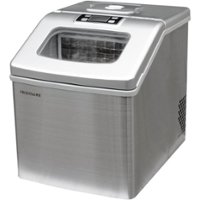 Frigidaire - 13.3" 40-Lb. Freestanding Icemaker - Stainless steel - Front_Zoom