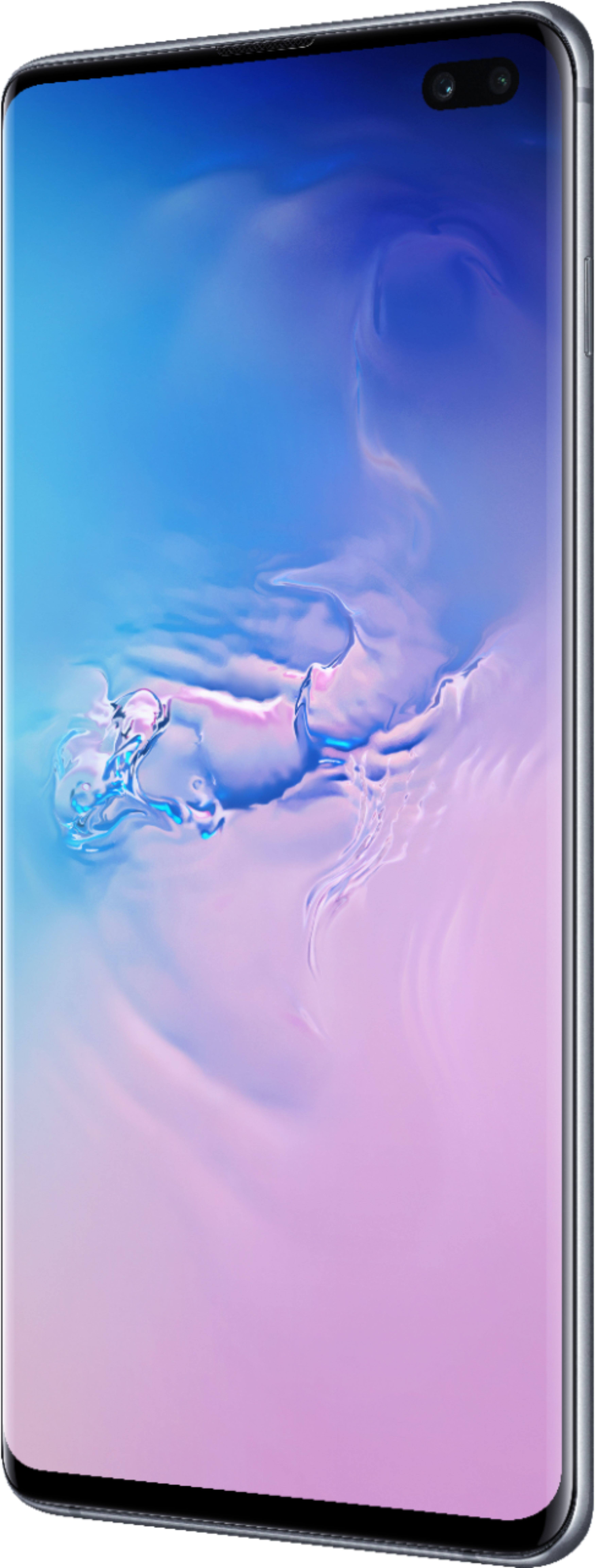Left. Samsung - Galaxy S10+ with 128GB Memory Cell Phone (Unlocked).