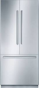 Bosch - Benchmark Series 19.4 Cu. Ft. French Door Built-In Refrigerator - Stainless steel - Front_Standard