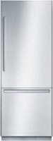 Bosch - Benchmark Series 16 Cu. Ft. Bottom-Freezer Built-In Refrigerator - Stainless steel - Front_Zoom