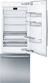 Alt View Zoom 2. Bosch - Benchmark Series 16 Cu. Ft. Bottom-Freezer Built-In Refrigerator - Stainless steel.