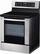 Left. LG - 6.3 Cu. Ft. Freestanding Electric Range - Stainless steel.