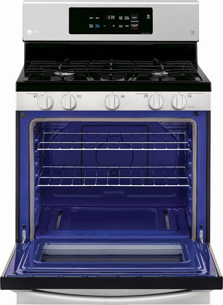 Lg 5 4 Cu Ft Freestanding Gas Range Silver Lrg3060st Best