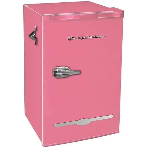 Frigidaire, 3.2 Cu Ft Retro Bar Fridge With Side Bottle Opener, Pink