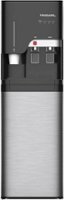Frigidaire - Bottom-Loading Freestanding Water Cooler/Dispenser with Cup Storage - Stainless steel - Front_Zoom