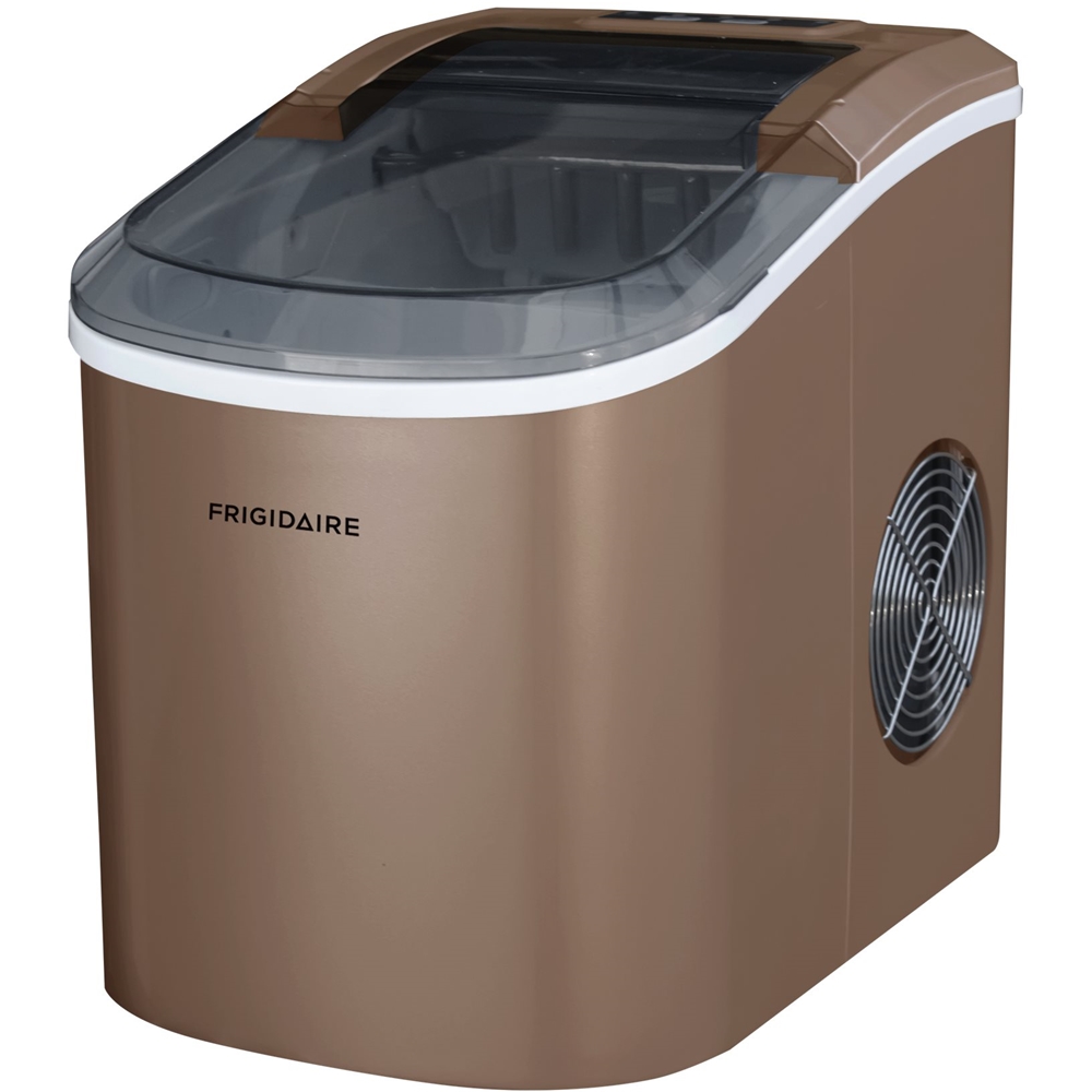 Frigidaire 26 lb. Portable Counter Top Ice Maker in Stainless Copper, Copper Stainless