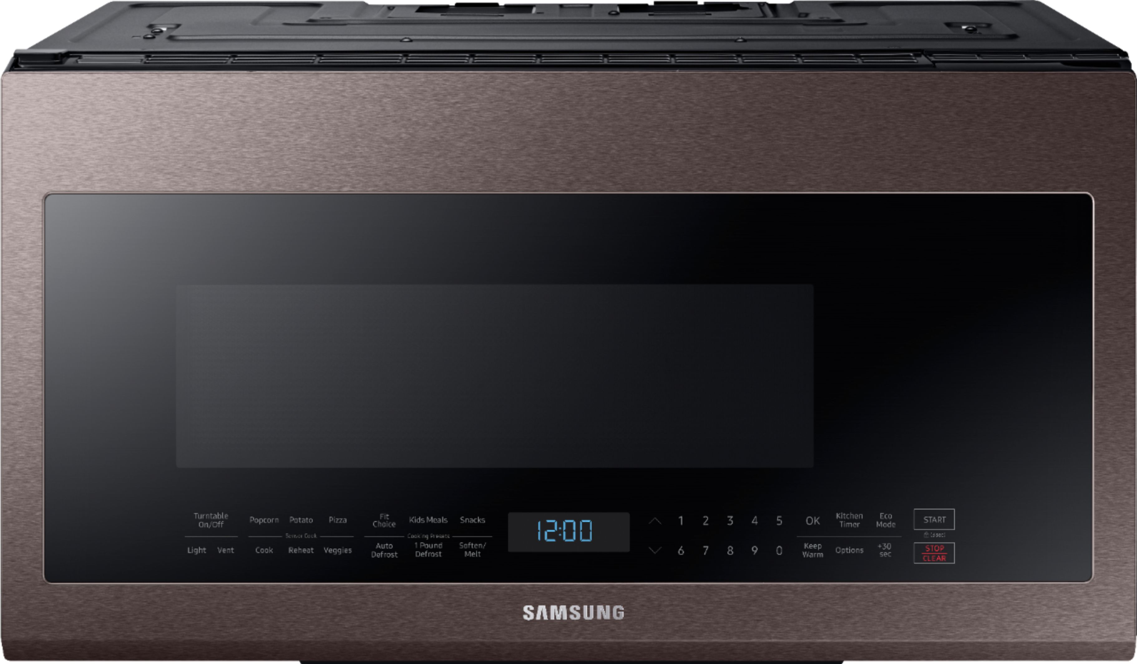 Samsung - 2.1 Cu. Ft. Over-the-Range Microwave with Sensor Cook - Tuscan stainless steel