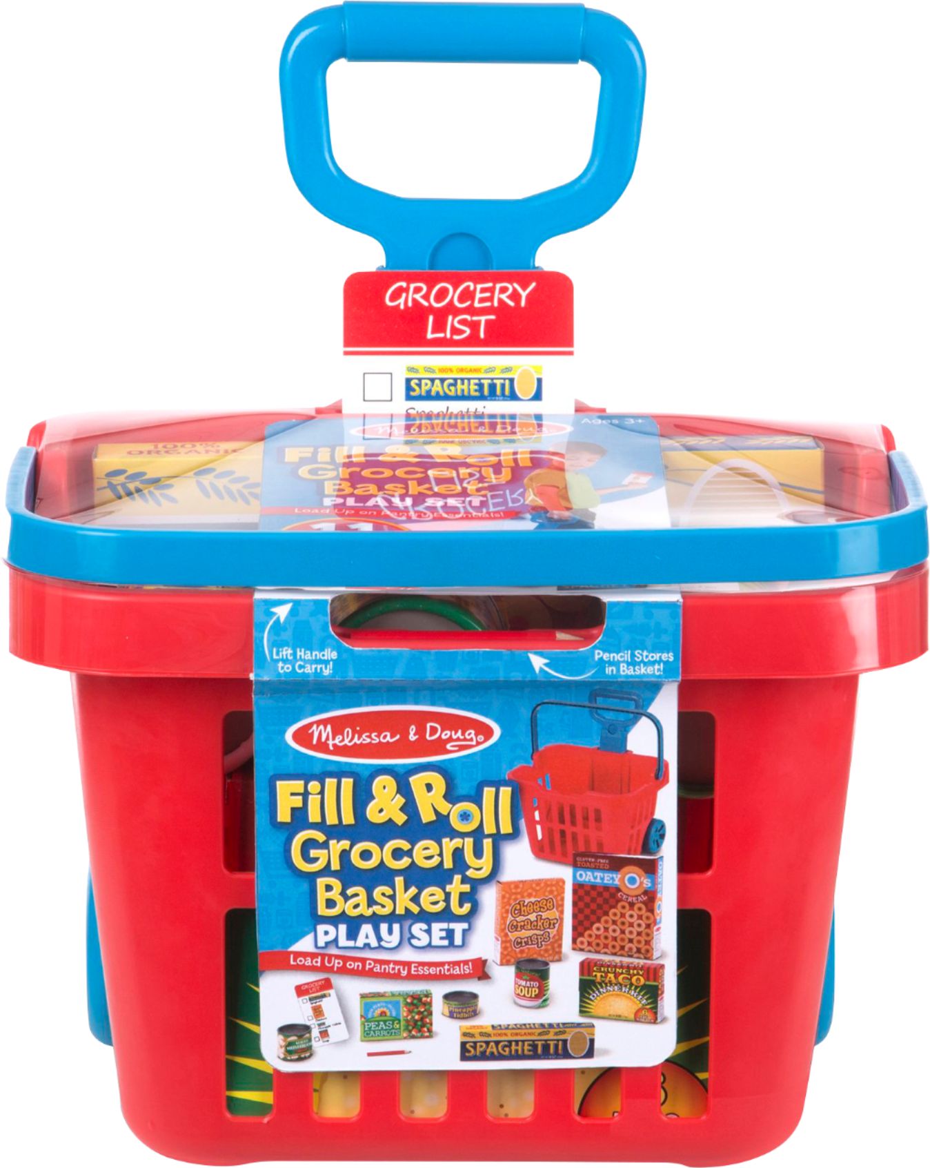 melissa and doug shopping cart with food
