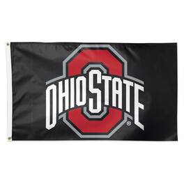WinCraft - Ohio State Buckeyes 3' x 5' Single-Sided Vibrant Logo Deluxe Flag - Black