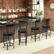 Angle. Costway - Set of 4 Vintage Metal Swivel Bar Stools 26" Bistro Upholstered Dining Chairs - Black.
