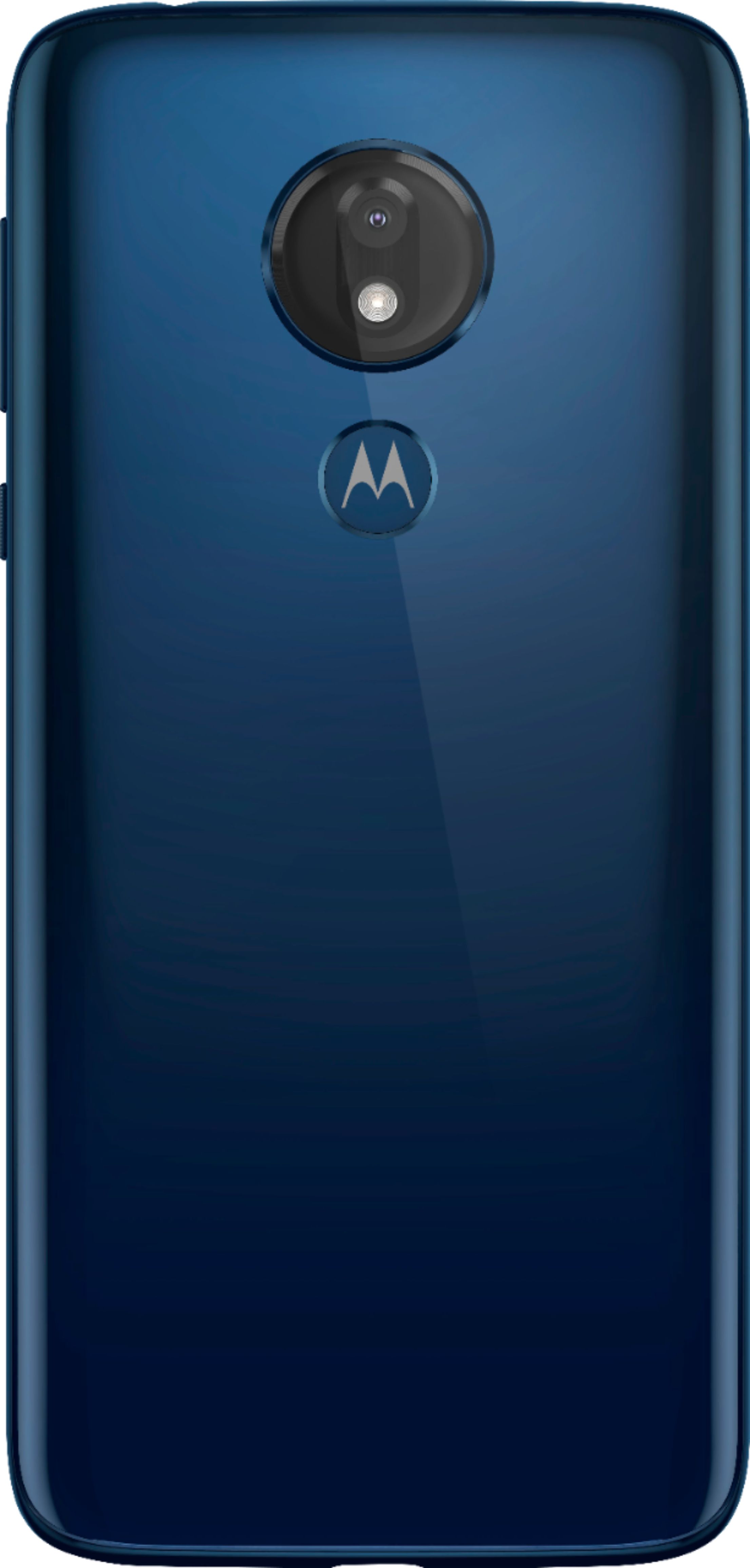 Back View: Motorola - Moto G7 Power with 32GB Memory Cell Phone (Unlocked) - Marine Blue