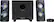 Front. Insignia™ - 2.1 Bluetooth Lighted Speaker System (3-Piece) - Black.