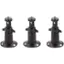 Front. Wasserstein - Wall Mount for Blink Outdoor and Indoor Cameras (3-Pack) - Black.