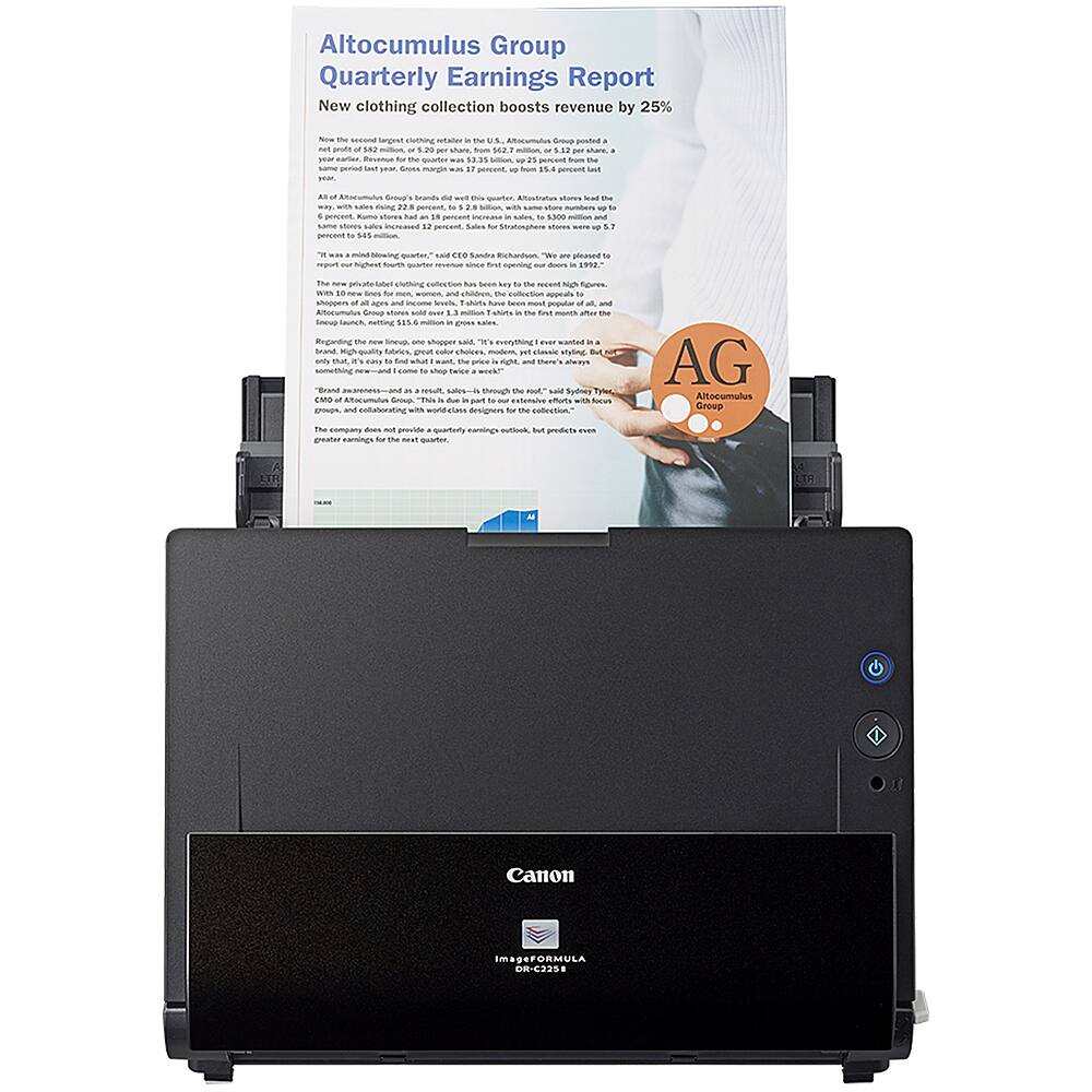 Alt View 13. Canon - Canon imageFORMULA DR-C225 II Office Document Scanner - Black.