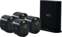 Front Zoom. Arlo - Ultra 4-Camera Indoor/Outdoor Wire-Free 4K HDR Security Camera System - Black.