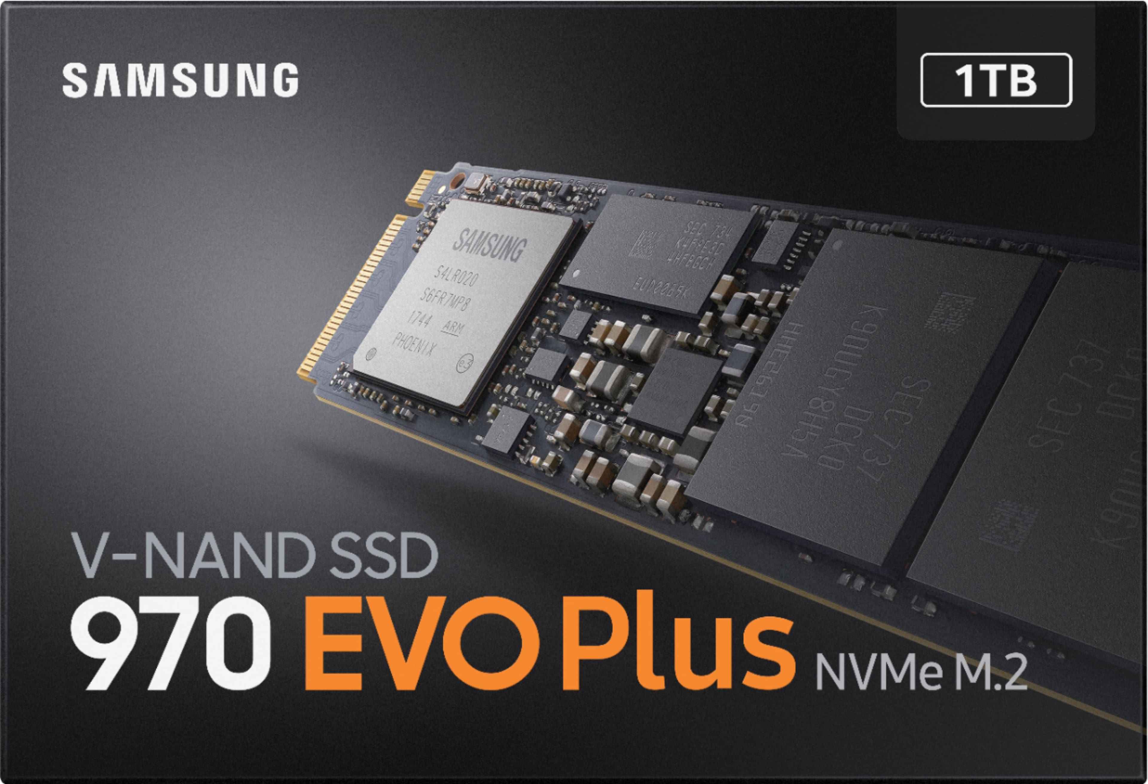 Samsung 970 Evo Plus 1tb Internal Pci Express 3 0 X4 Nvme Solid State Drive With V Nand Technology Mz V7s1t0bam Best Buy