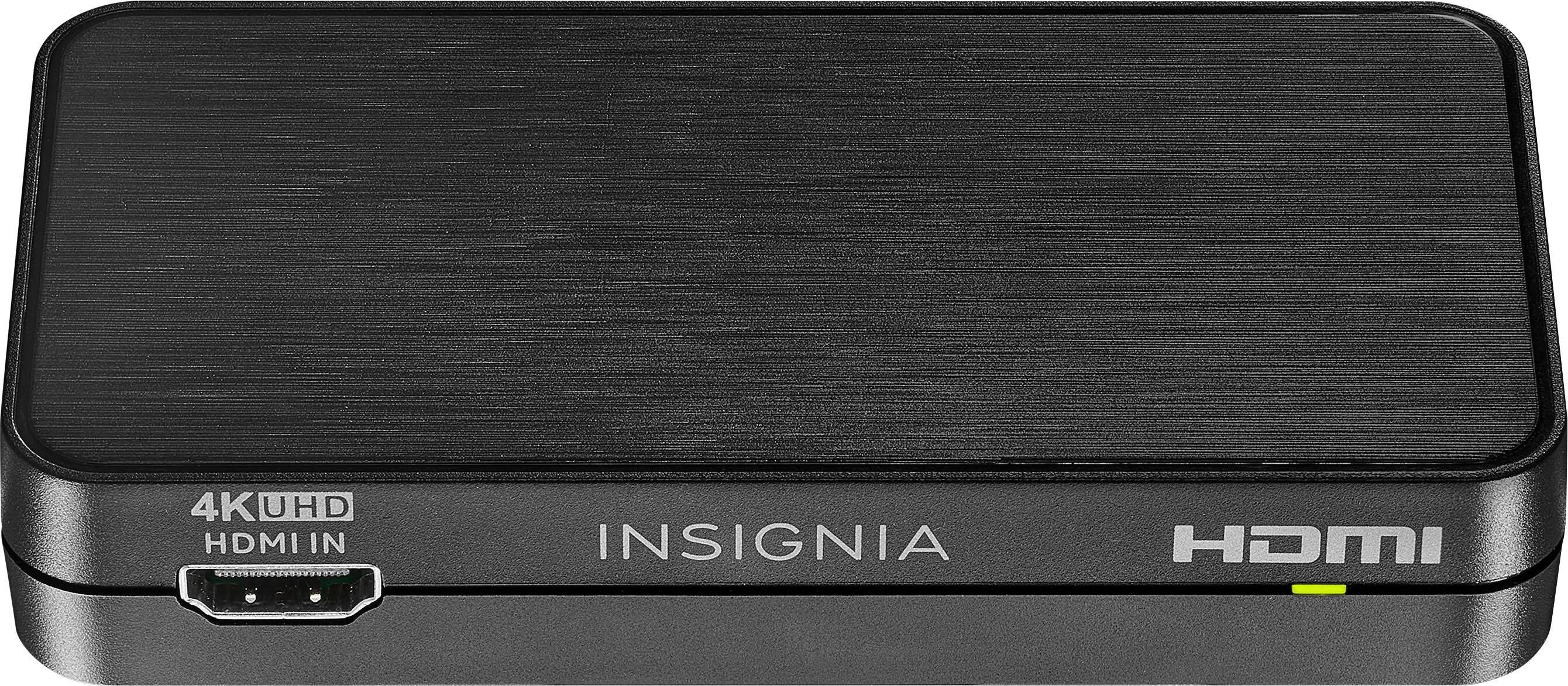 Left. Insignia™ - HDMI Audio Extractor with 4K @ 60Hz / HDR Support - Black.